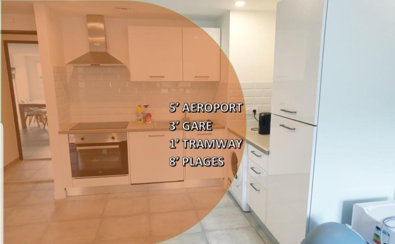 Appartements Renove 2023 Proche Aeroport 5Min, Gare Sncf 2 Min, Tramway Au Pied De L'Immeuble , Parking Possible, Renovated Apartments 2023 Near The Airport 5 Min, Train Station 2 Min, Tram Next To The Building 1 Min, Parking Possible Ницца Экстерьер фото